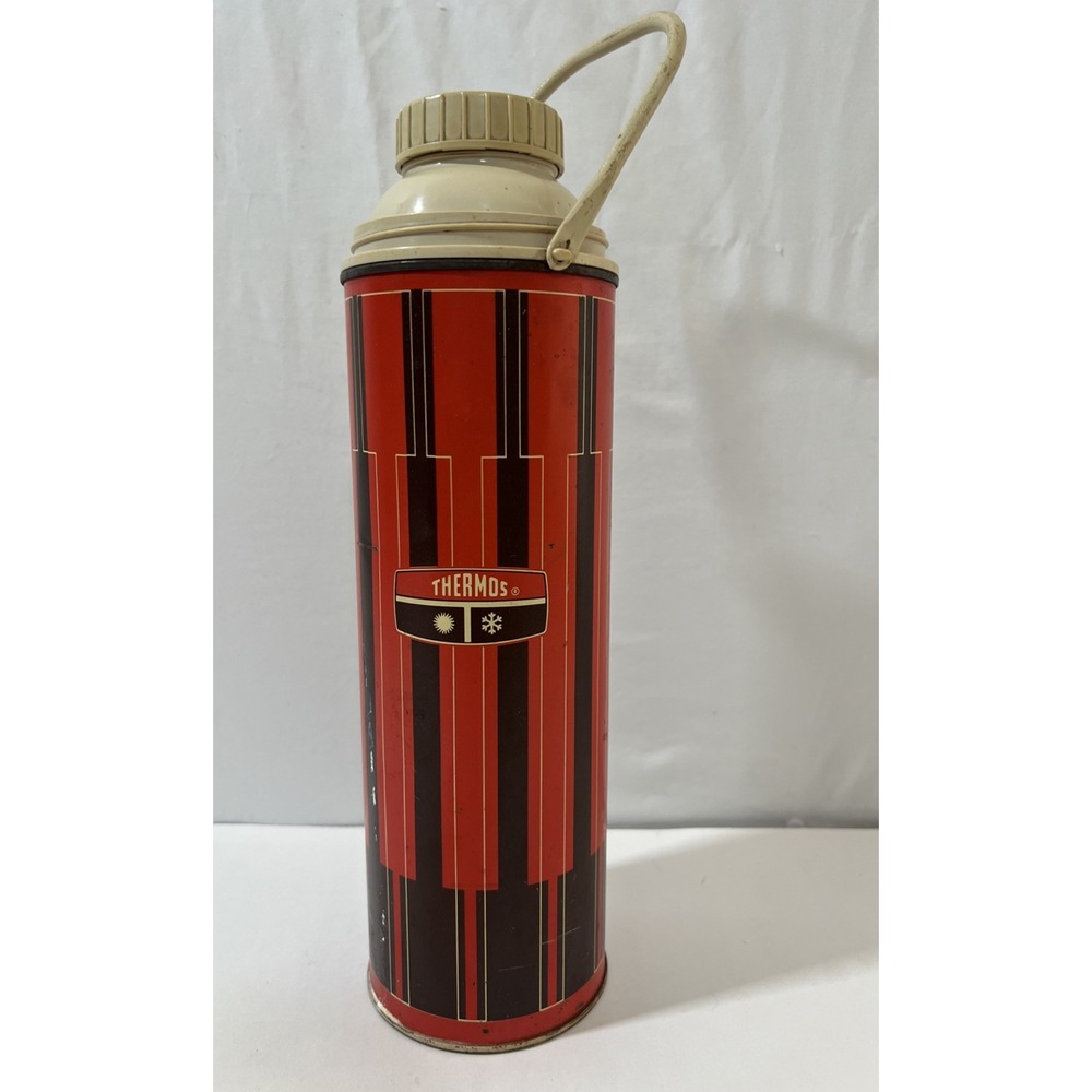 VTG 1970s  King-Seeley Thermos Red Tartan Plaid 1 Qt Bottle No. 2410USA